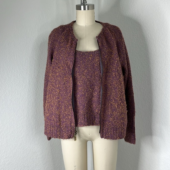 St John Sport Fall 06 Knit Wool Shell Sleeveless Sweater Zip - Picture 9 of 9